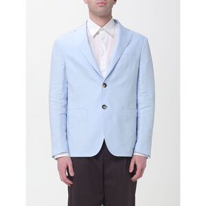 Agnona Jacket Men Gnawed Blue